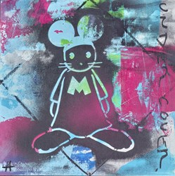 Secret Agent by Harry Bunce - Mixed Media Original sized 13x13 inches. Available from Whitewall Galleries